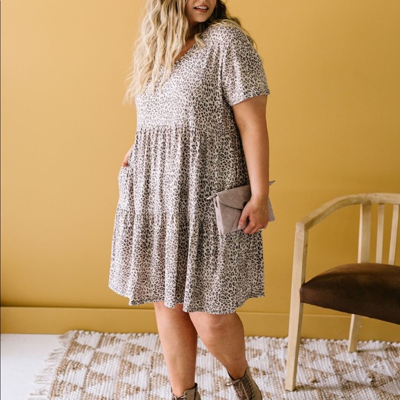 BF SALE❗️Fading Spots Cheetah Print Dress - Picture 9 of 12